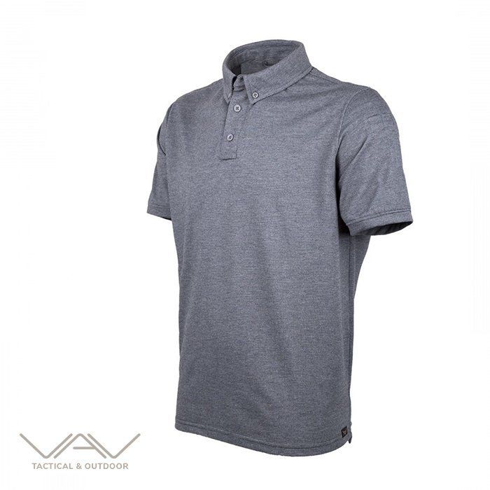 VAV Tlac-01 Polo Yaka Tişört - Koyu Füme