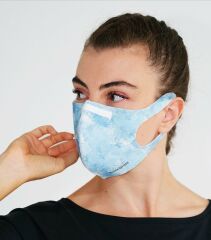 BLACKSPADE Unisex Koruyucu Maske Mavi Desen M
