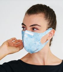 BLACKSPADE Unisex Koruyucu Maske Mavi Desen S
