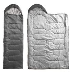 DFT Düz Başlık(190+30cm)x75 Gri 5/15° Uyku Tulumu