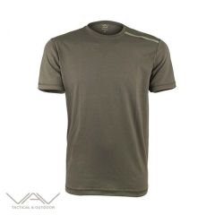 VAV Baseti-03 Yuvarlak Yaka Tişört - Haki